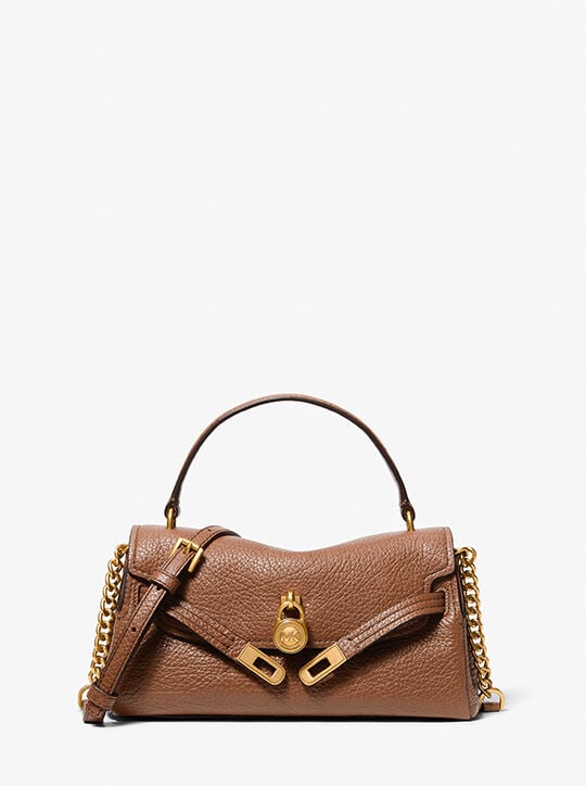 michael kors hamilton moderne extra small textured leather slouchy crossbody bag