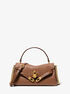 michael kors hamilton moderne extra small textured leather slouchy crossbody bag