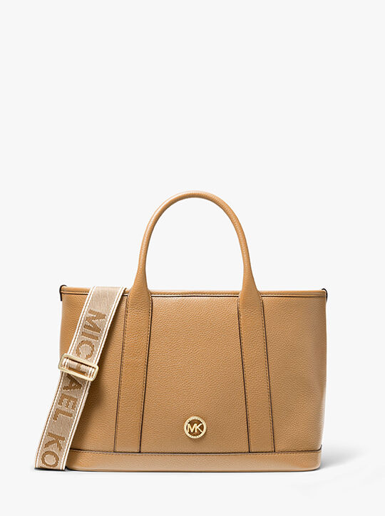 michael kors luisa medium pebbled leather tote bag