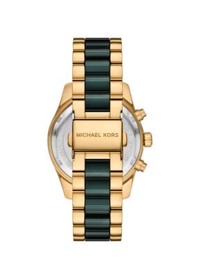 michael kors lexington pav  gold tone and ceramic watch