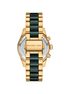 michael kors lexington pav  gold tone and ceramic watch