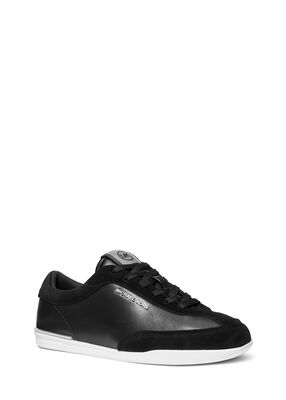 michael kors nolan suede and leather sneaker