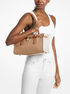Hamilton Moderne Small Color-Blocked Leather Satchel michael kors hamilton moderne small color blocked leather satchel