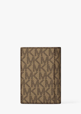 michael kors hudson signature logo folio card case