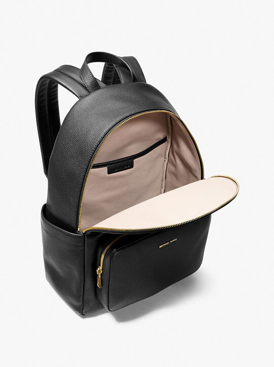 michael kors tanner large pebbled leather backpack