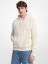 Embossed Logo Cotton Blend Hoodie michael kors embossed logo cotton blend hoodie