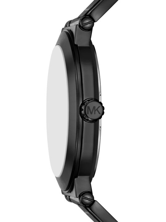 michael kors oversized billie black tone watch