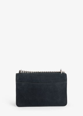 michael kors claire large suede shoulder bag