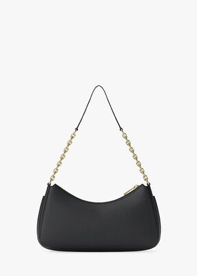 michael kors nolita medium pebbled leather chain pochette