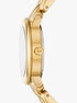 michael kors mini phoebe gold tone watch