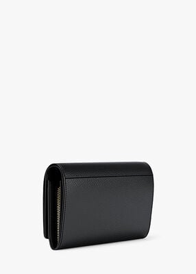 michael kors محفظة جيت سيت كبيرة من الجلد المحبب