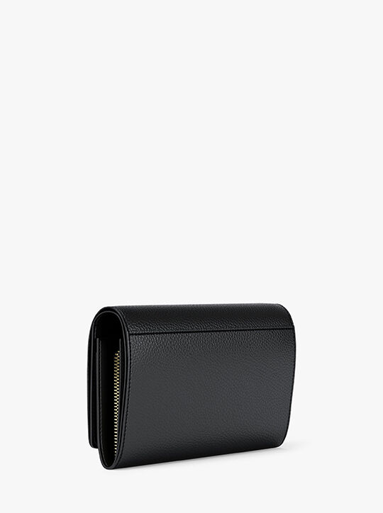 Jet Set Large Pebbled Leather Wallet michael kors jet set large pebbled leather wallet