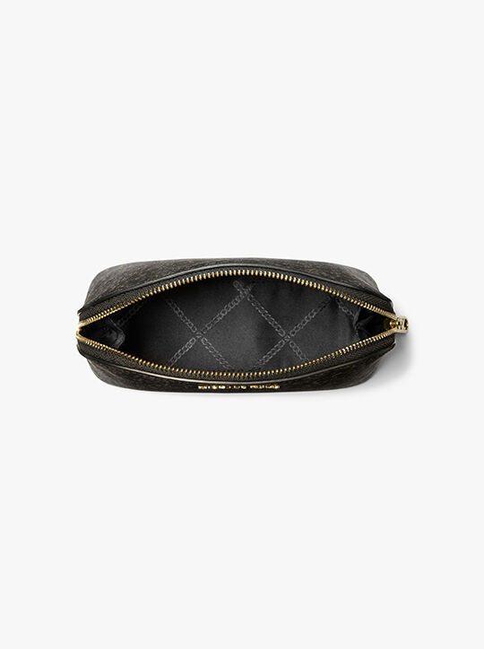 michael kors small metallic empire signature logo travel pouch