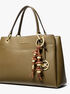 Embellished Floral Bag Charm michael kors embellished floral bag charm