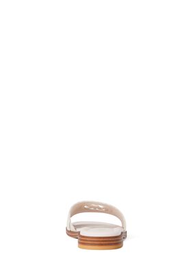 michael kors carissa signature logo slide sandal