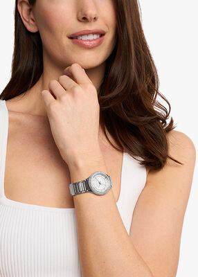 michael kors ساعة سيلفيا بثلاث عقارب