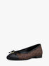 michael kors piper flex signature logo ballet flat