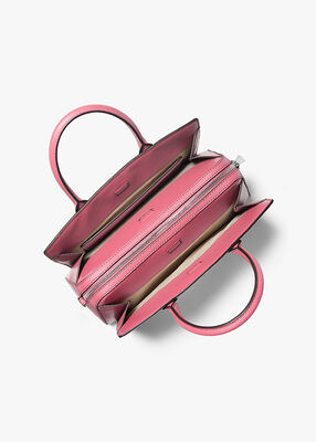 michael kors حقيبة ليلى متوسطة الحجم من الجلد tk