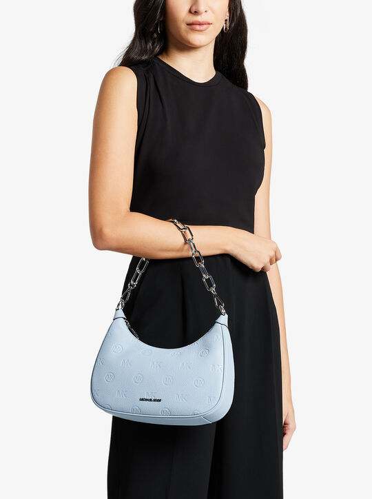 Cora Large Logo Embossed Leather Shoulder Bag | Michael Kors  