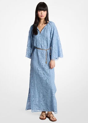 michael kors قفطان من الدانتيل الزهري المزخرف