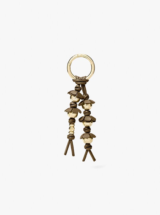 Embellished Floral Bag Charm michael kors embellished floral bag charm