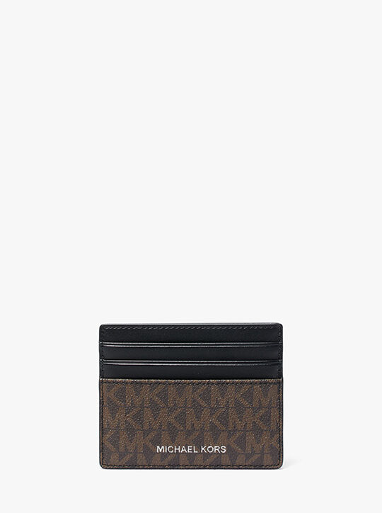michael kors greyson logo tall card case