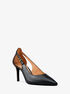 michael kors leather slingback pump