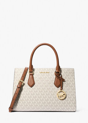 michael kors sheila medium logo satchel