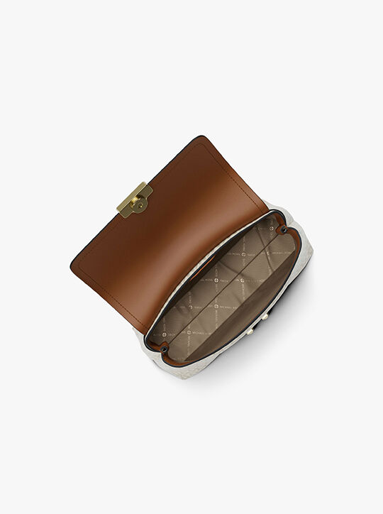 michael kors tribeca extra small signature logo satchel