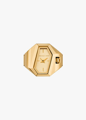 michael kors ساعة سوري ذات اللون الذهبي