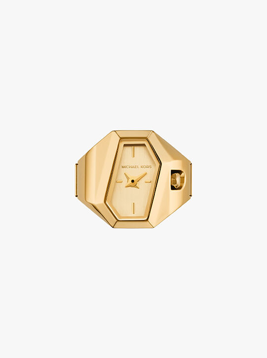 michael kors suri gold tone ring watch
