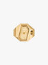 michael kors suri gold tone ring watch