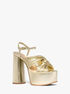 michael kors alessia metallic platform sandal