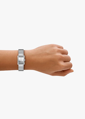 michael kors georgie silver tone watch