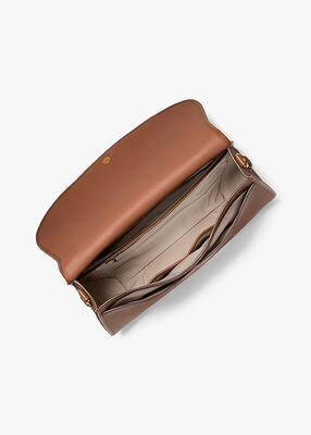 michael kors holmes extra large pebbled leather convertible messenger bag