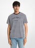 Provence Striped Cotton Jersey T-Shirt michael kors provence striped cotton jersey t shirt
