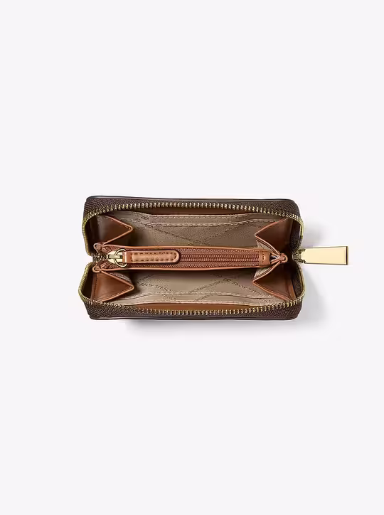 Jet Set Small Signature Logo Zip-Around Card Case michael kors jet set small signature logo zip around card case