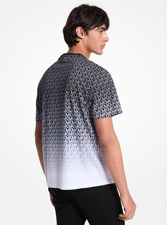 michael kors تي شيرت أومبري قطني بشعار الماركة