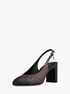michael kors piper flex signature logo slingback pump