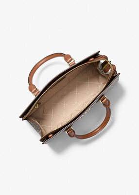 michael kors sheila medium logo satchel