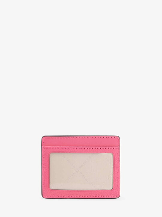 michael kors jet set travel large leather card case