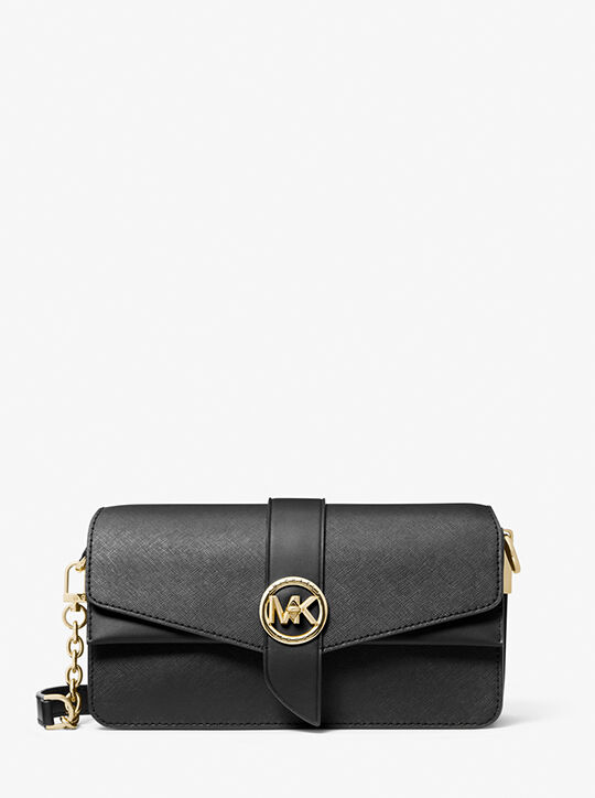 michael kors greenwich medium saffiano leather shoulder bag