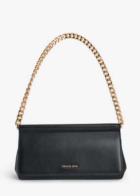 michael kors carmine medium pebbled leather pochette