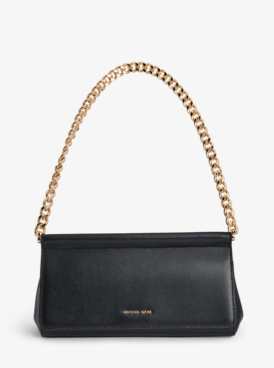 Carmine Medium Pebbled Leather Pochette michael kors carmine medium pebbled leather pochette