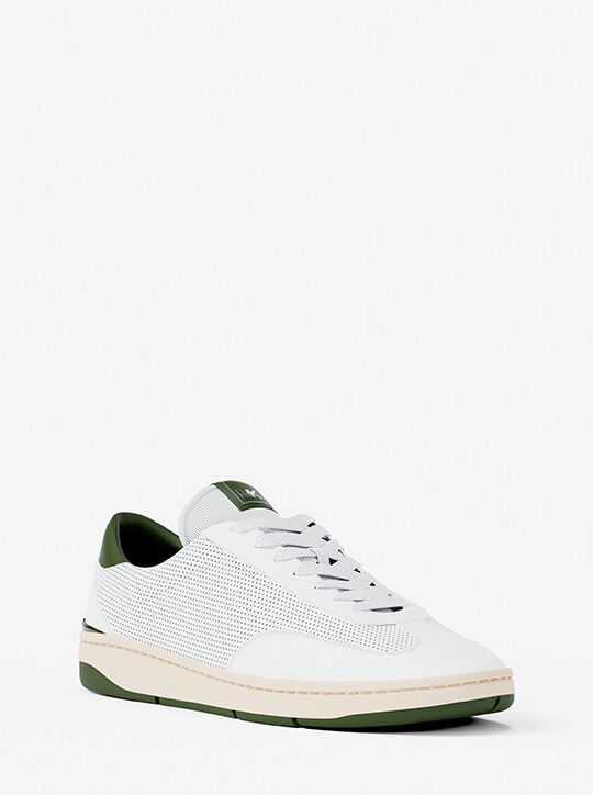 michael kors wilton perforated leather sneaker