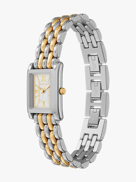 Michael Kors Essex Three-Hand Two-Tone Stainless Steel Watch michael kors essex three hand two tone stainless steel watch