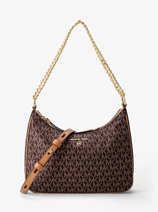 Jet Set Charm Medium Logo Jacquard Convertible Crossbody Bag michael kors jet set charm medium logo jacquard convertible crossbody bag