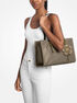 Zadie Medium Printed Logo Tote Bag michael kors zadie medium printed logo tote bag