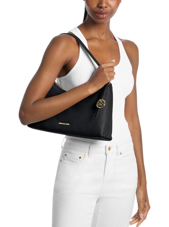 Sammy Medium Pebbled Leather Convertible Shoulder Bag michael kors sammy medium pebbled leather convertible shoulder bag