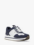 michael kors raina mixed media trainer